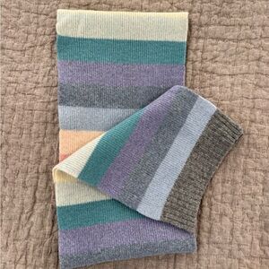 GAP Soft Knit Scarf in Purple and Gray